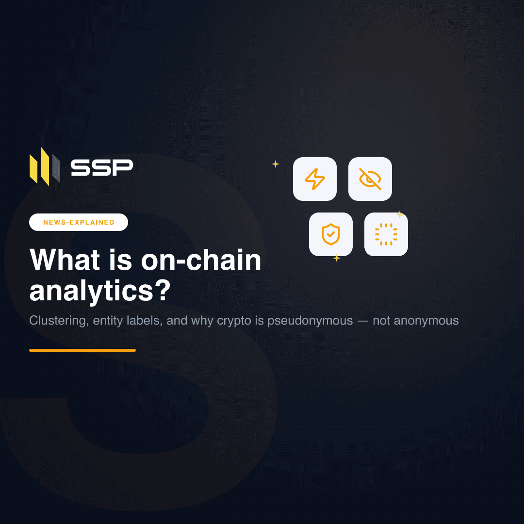 A blockchain explorer view showing transaction flows being grouped by entity