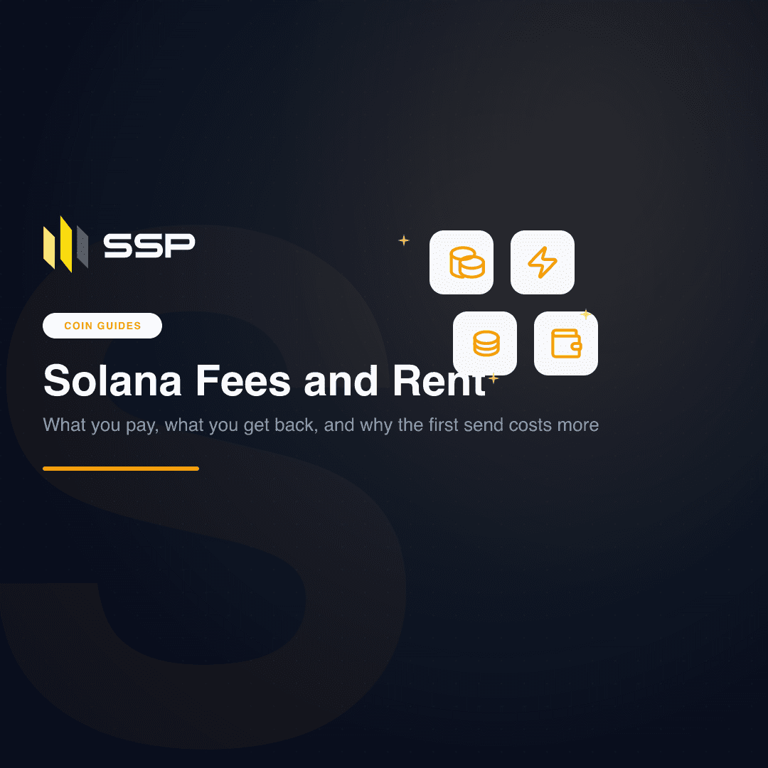 SSP Academy square cover: Solana fees and rent explained