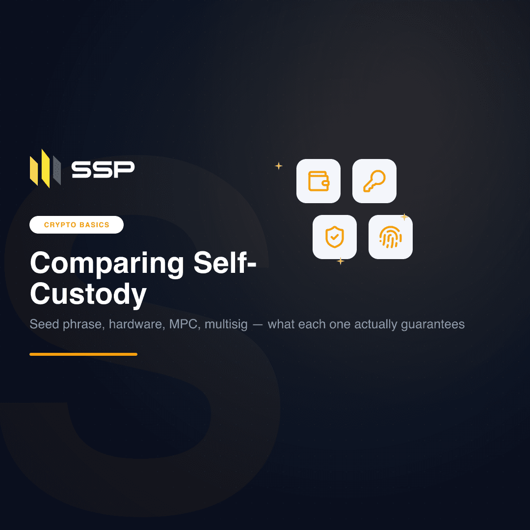 SSP Academy square cover: comparing self-custody options