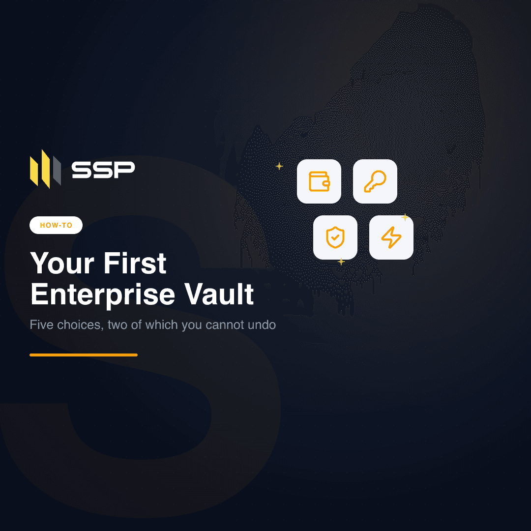 SSP Academy square cover: setting up your first enterprise vault