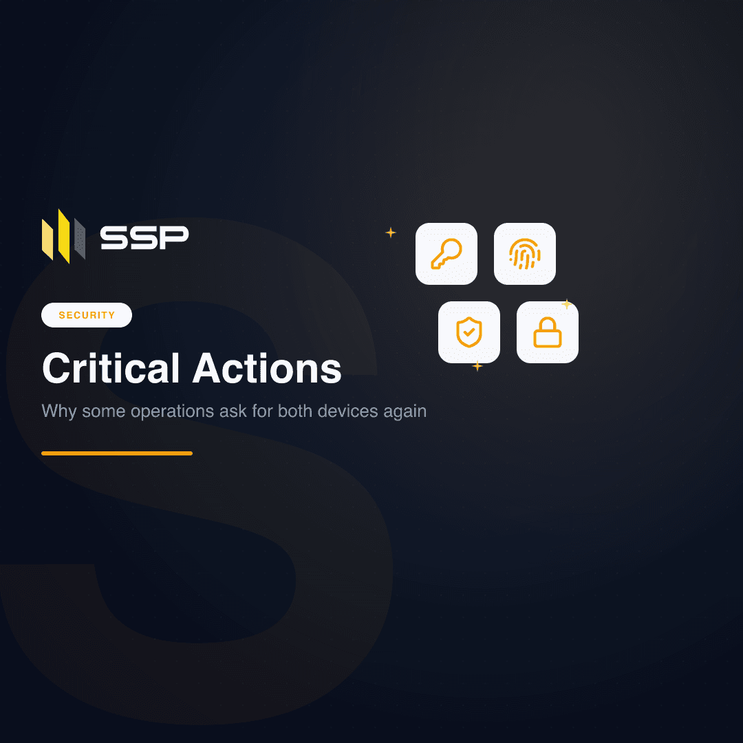 SSP Academy square cover: critical actions and re-signing in SSP Enterprise
