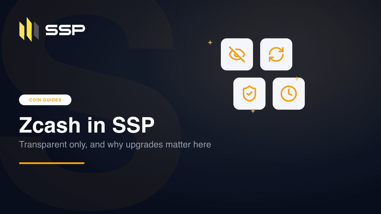 SSP Academy cover: the Zcash coin guide for SSP Wallet