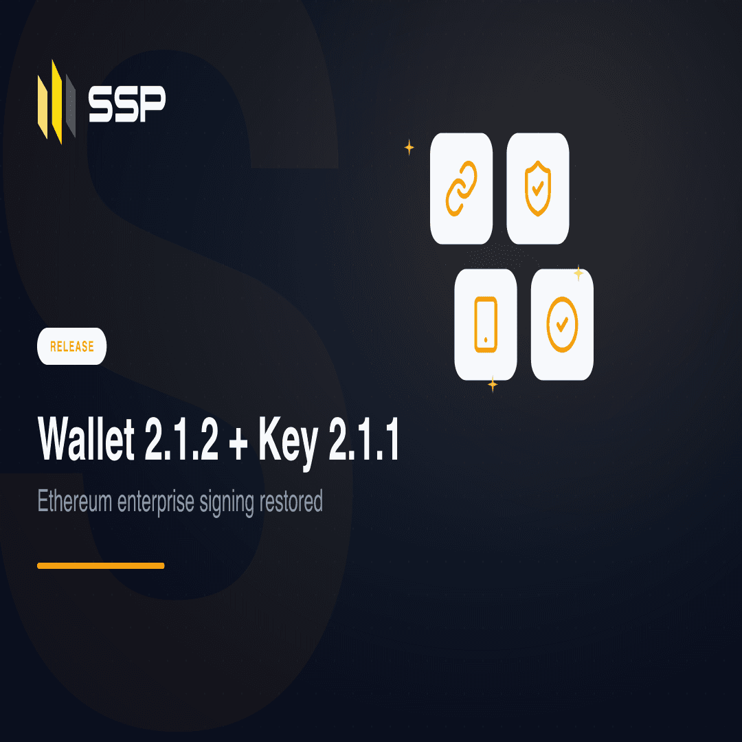 SSP Wallet v2.1.2 and SSP Key v2.1.1 square release cover