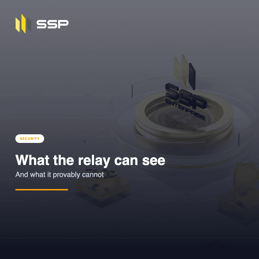 Square SSP Academy cover: what the SSP relay server can and cannot see