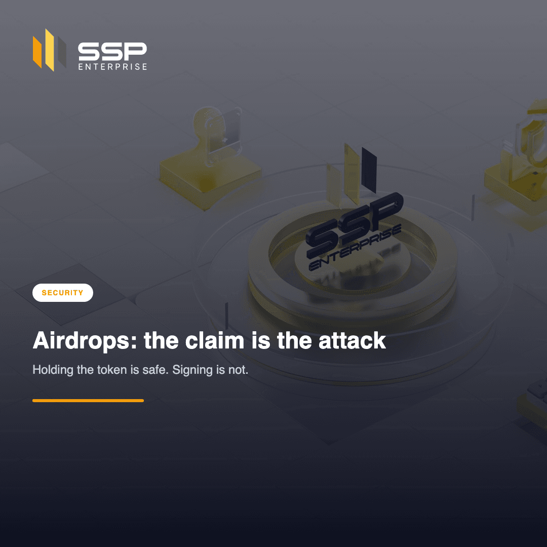 Square SSP Academy cover: fake airdrop claims and signature drainers