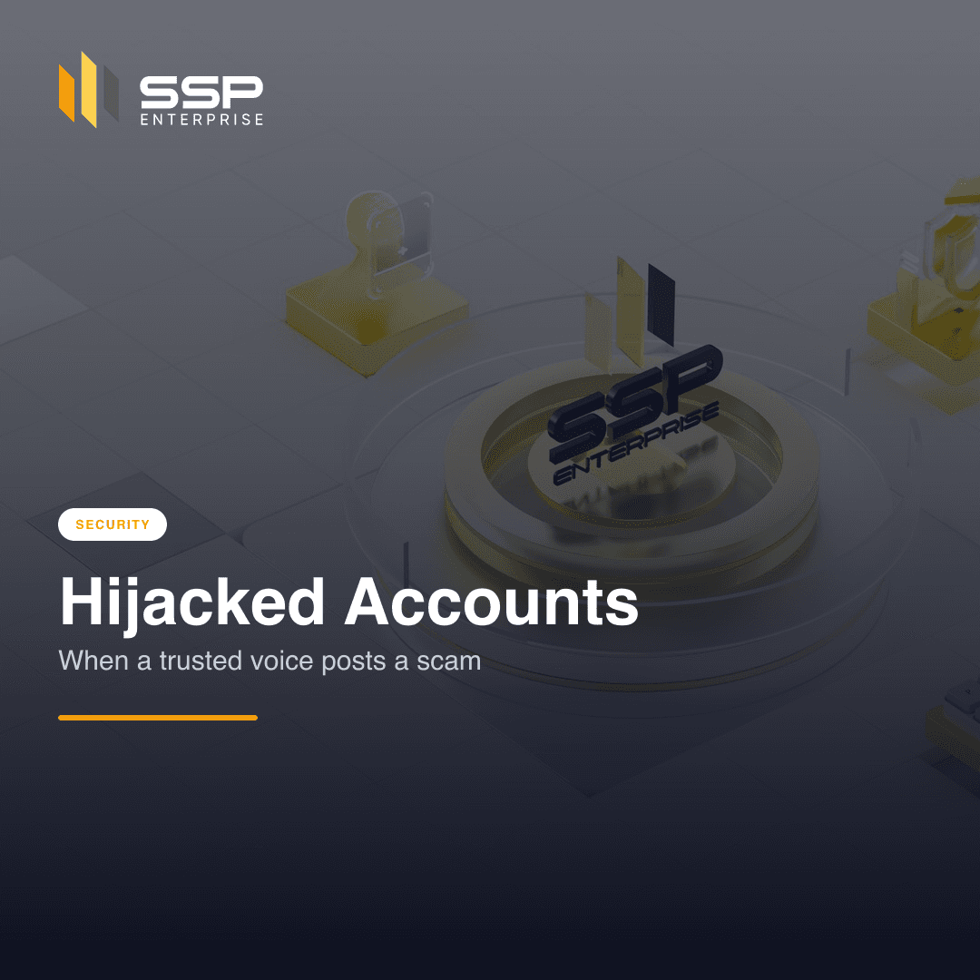 Square SSP Academy cover: hijacked social media accounts