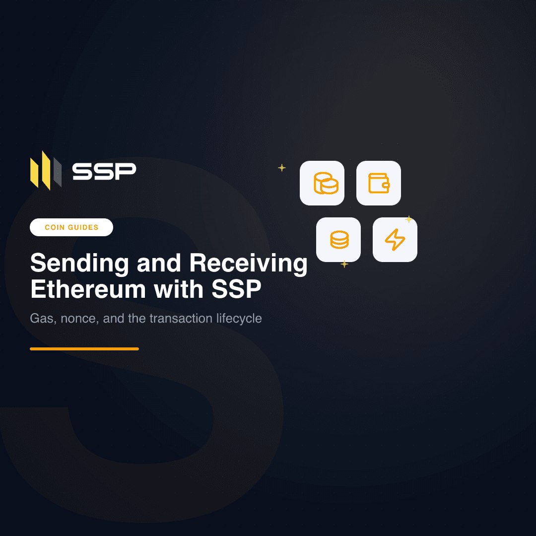 SSP Academy square cover: Sending and Receiving Ethereum with SSP
