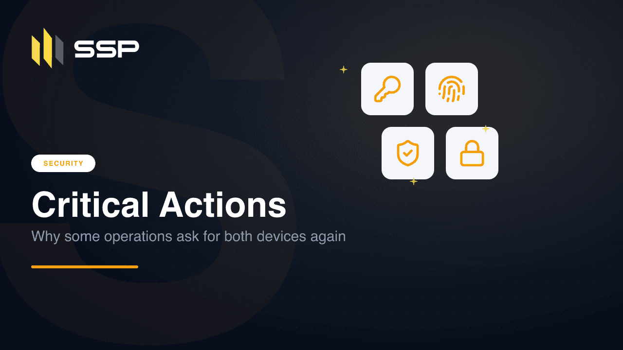 SSP Academy cover: critical actions and re-signing in SSP Enterprise
