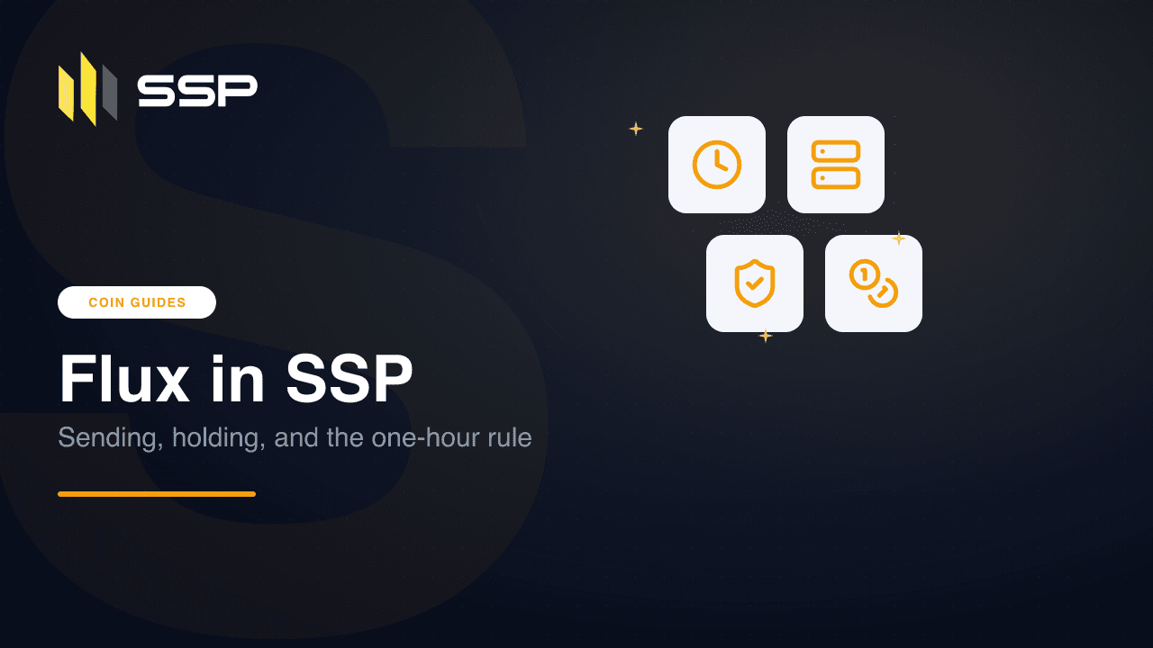 SSP Academy cover: the Flux coin guide for SSP Wallet