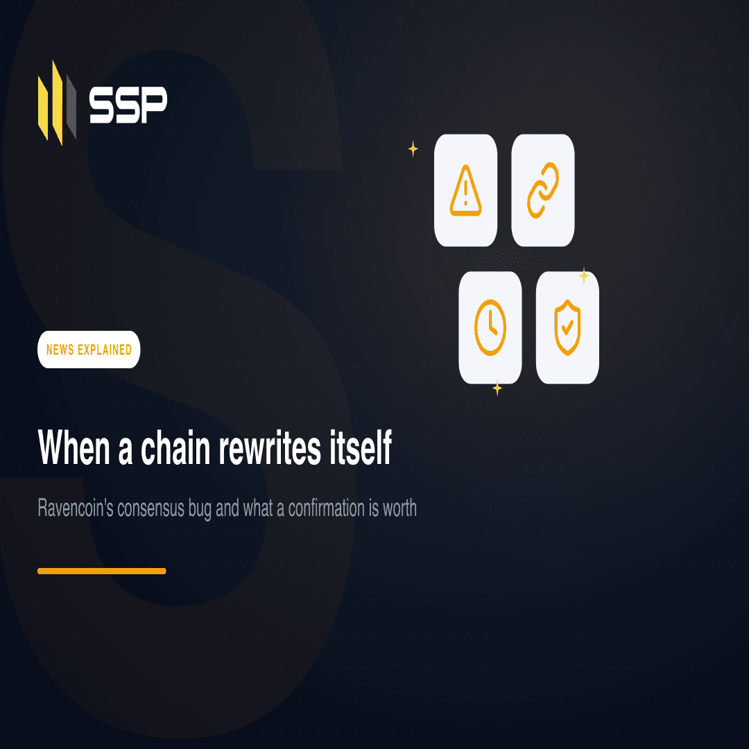 Square SSP Academy cover: Ravencoin's consensus bug and the meaning of a confirmation