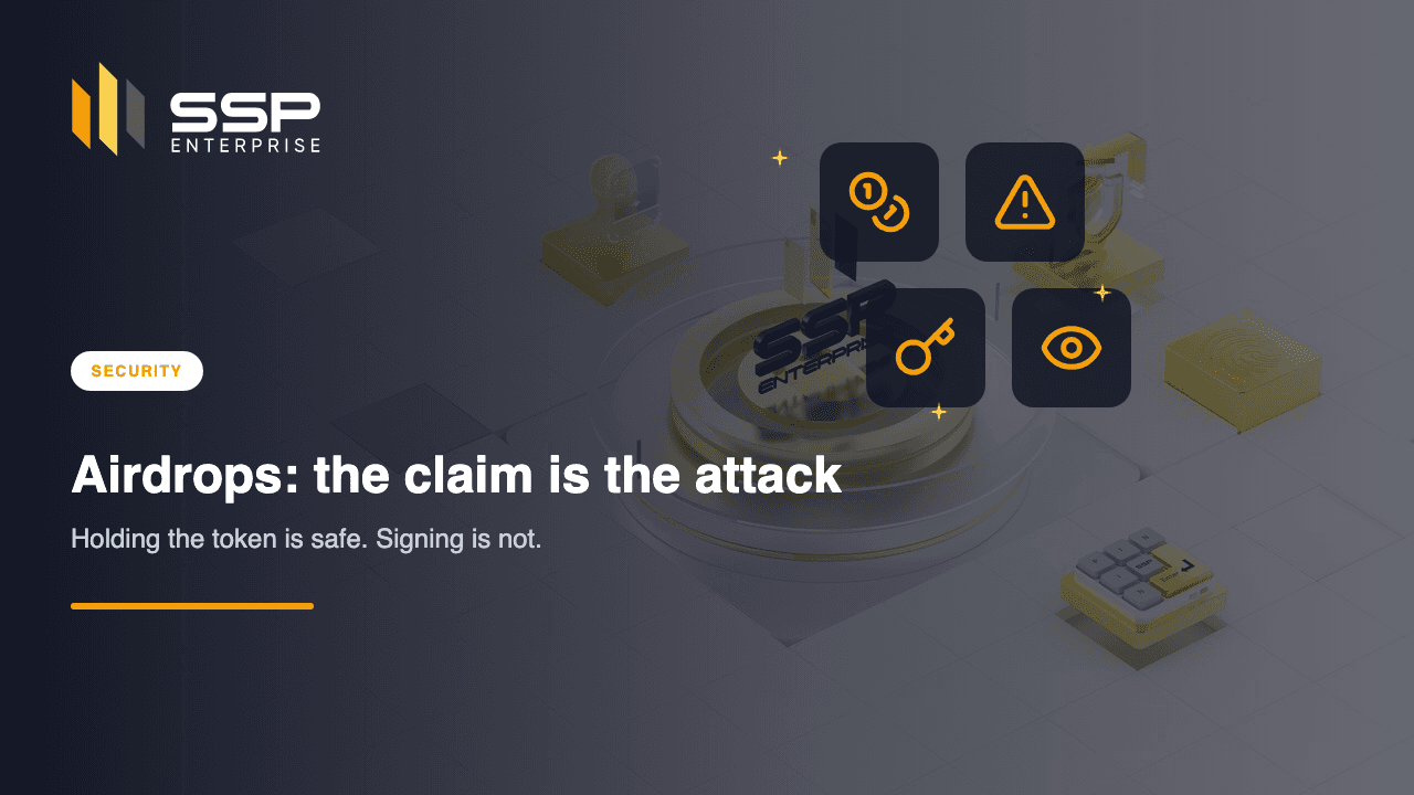 SSP Academy cover: fake airdrop claims and signature drainers