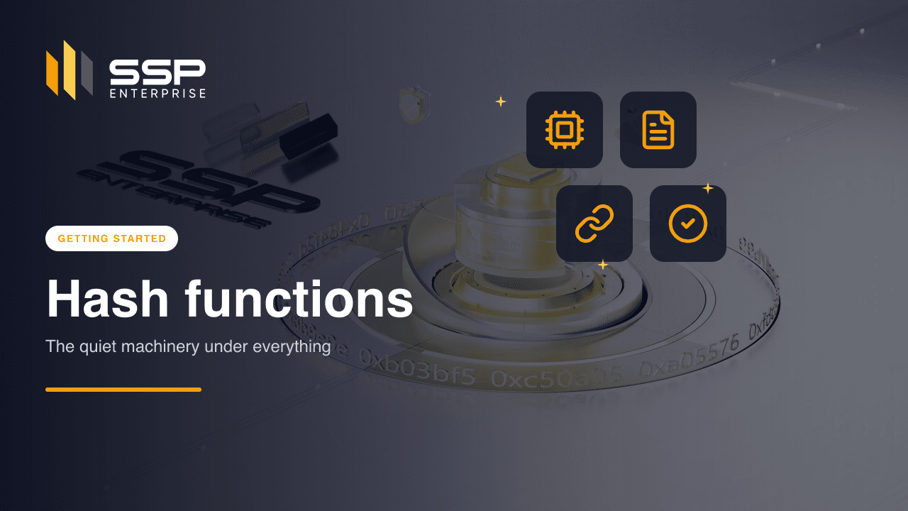 SSP Academy cover: how hash functions work in crypto