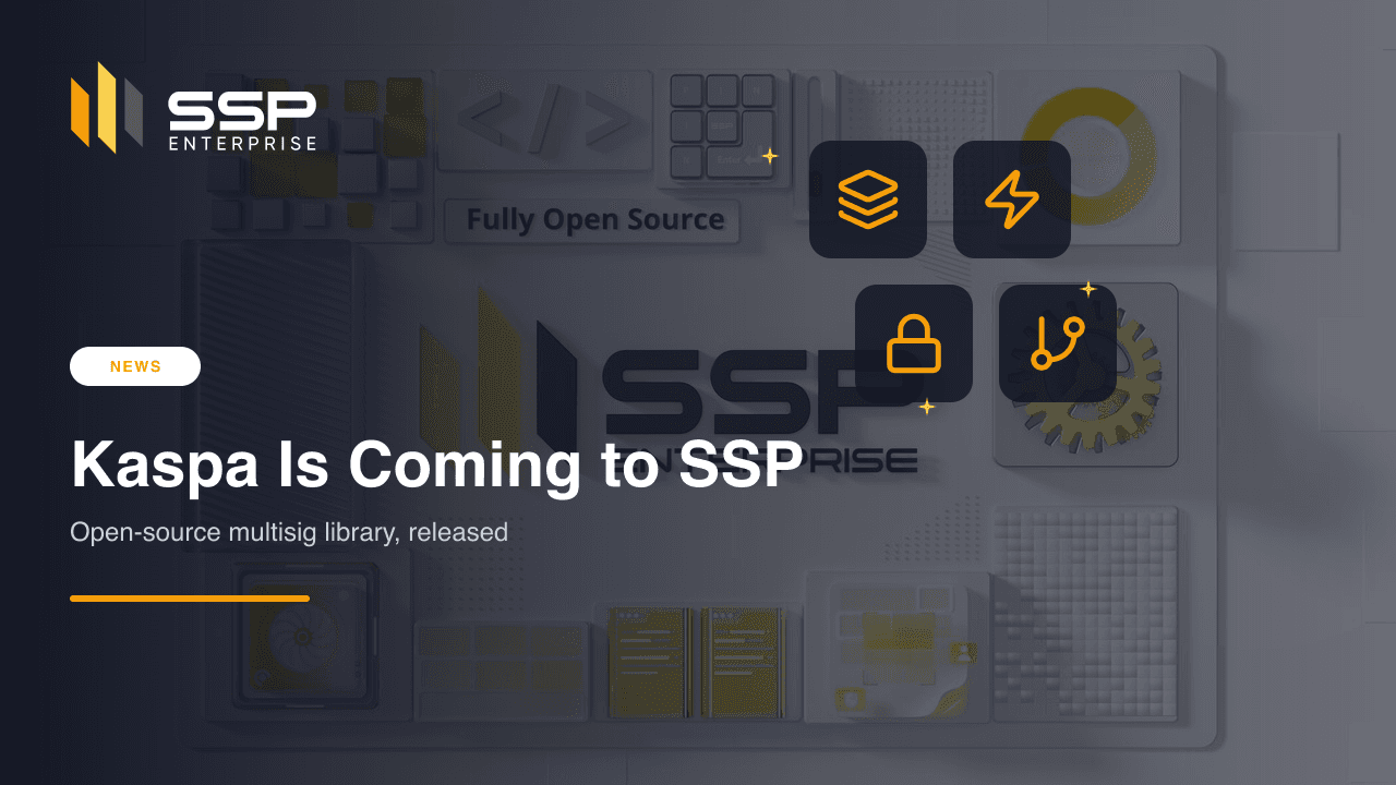 SSP newsroom cover: Kaspa is coming to SSP