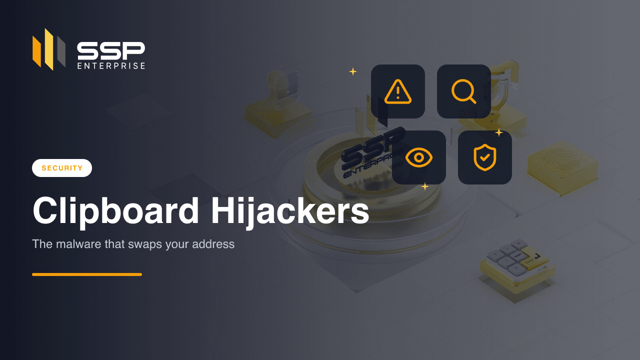 SSP Academy cover: clipboard hijacker malware